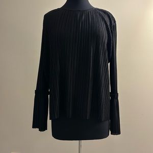 Marled by Reunited Black Pleated Blouse - Size L